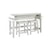 Aspenhome Reeds Farm Rustic Console Bar Table with Two Stools