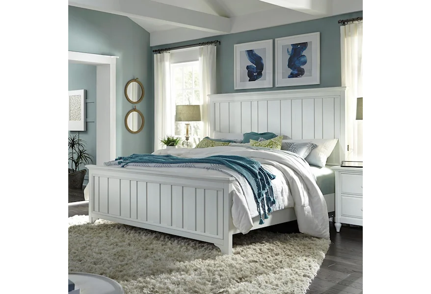RockFalls King Farmhouse Panel Bed by Aspenhome at Morris Home
