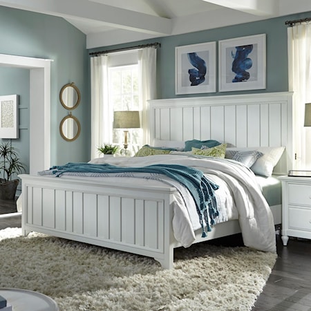 King Farmhouse Panel Bed