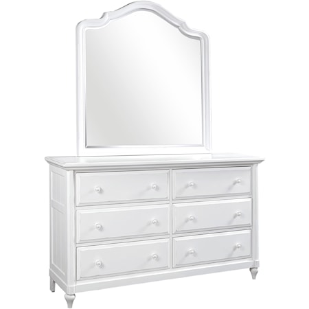 Dresser and Poster Mirror