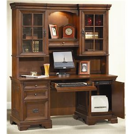 Credenza Desk and Hutch