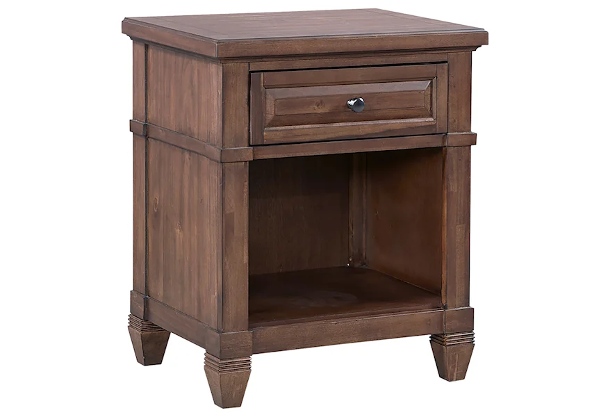 Thornton One Drawer Nightstand by Aspenhome at Stoney Creek Furniture 