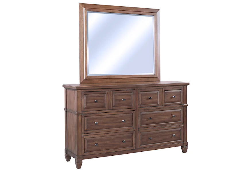 Thornton Dresser + Mirror Set by Aspenhome at Stoney Creek Furniture 