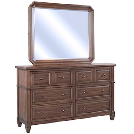 Dresser + Mirror Set