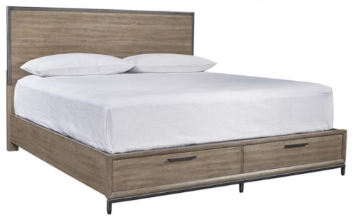 Panel Bed with Storage