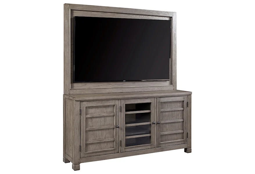 Tucker 65" Console with TV Backer by Aspenhome at Stoney Creek Furniture 