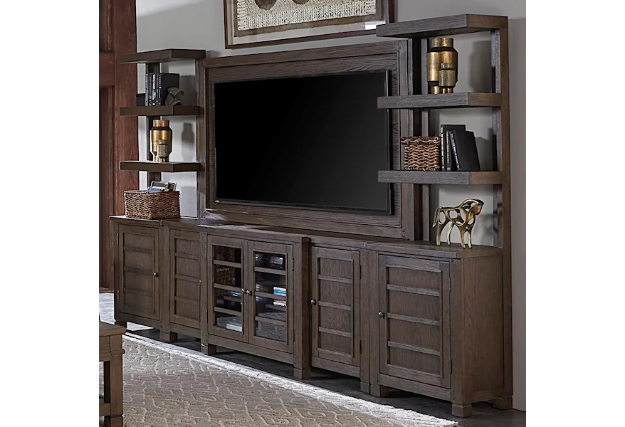 Tolsted 75" Console with TV Backer and Piers by Aspenhome at Morris Home