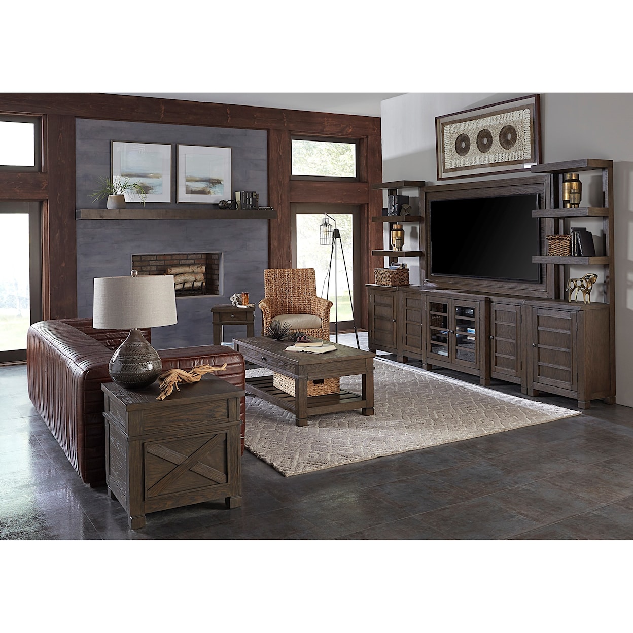 Aspenhome Tolsted 75" Console with TV Backer