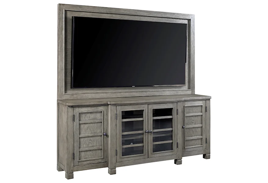 Tucker 75" Console with TV Backer by Aspenhome at Stoney Creek Furniture 