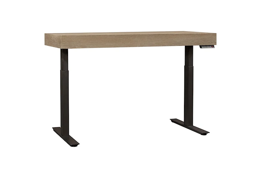 Nova Oak Adjustable Desk by Aspenhome at Stoney Creek Furniture 