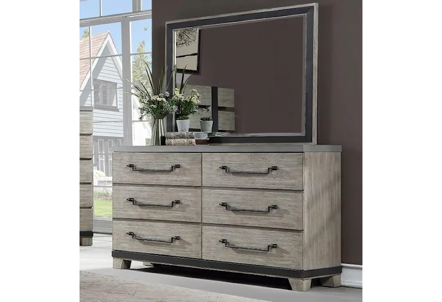 Porter Dresser and Mirror by Austin Group at Royal Furniture