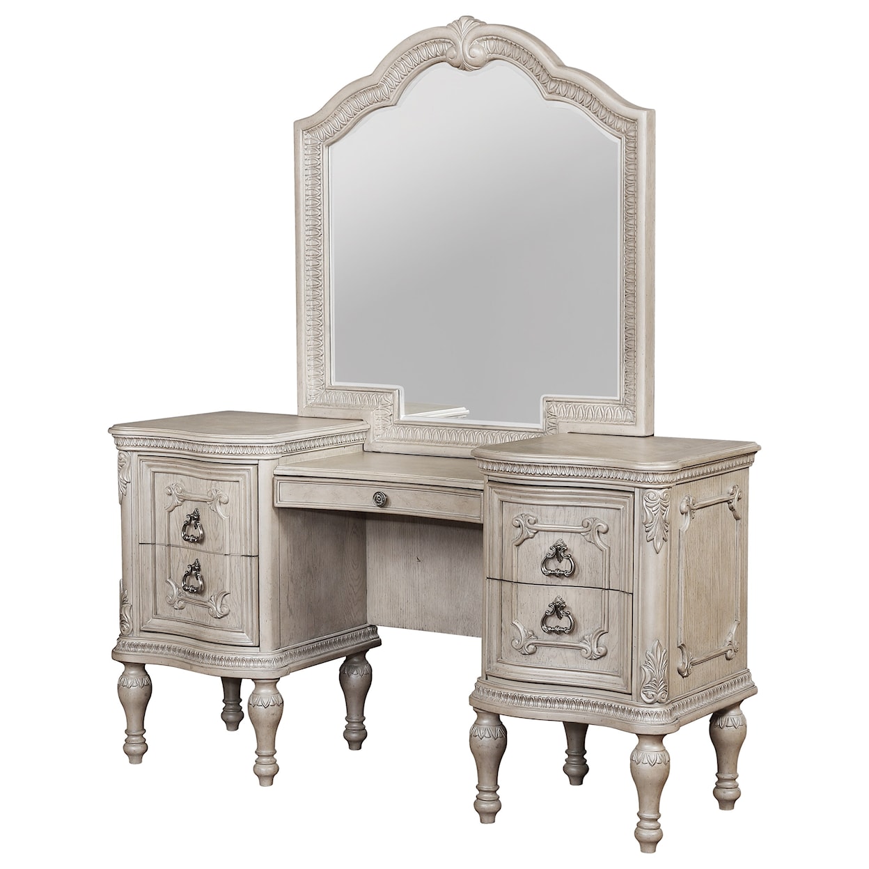 Avalon Furniture Andalusia Vanity and Mirror Set