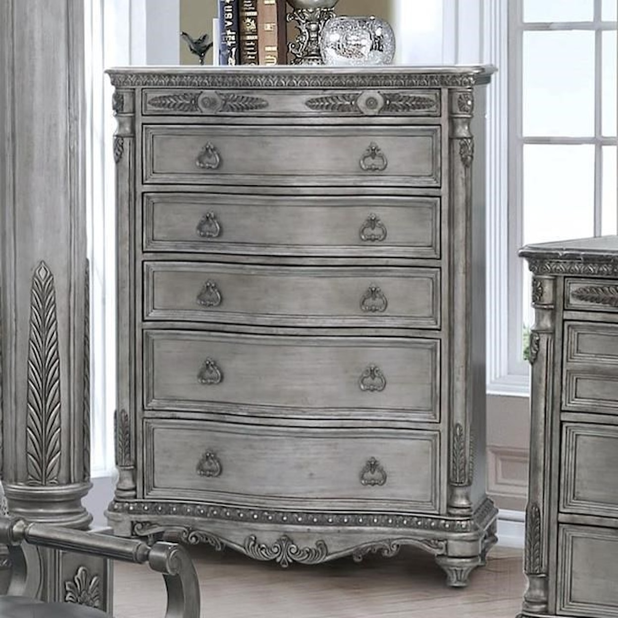 Avalon Furniture Antique Platinum Chest of Drawers