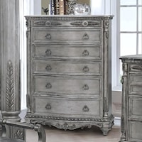 Traditional Chest of Drawers with Stone Top