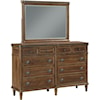 Avalon Furniture Ascot Dresser and Mirror Set