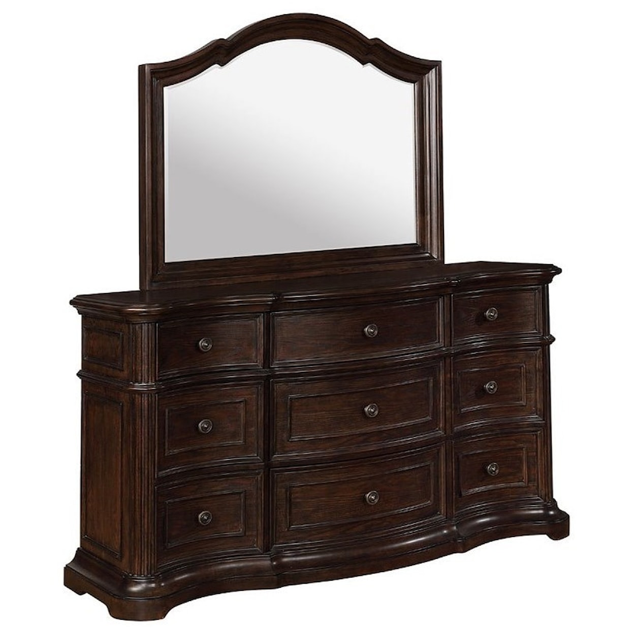 Avalon Furniture B00169 Dresser and Mirror Combo