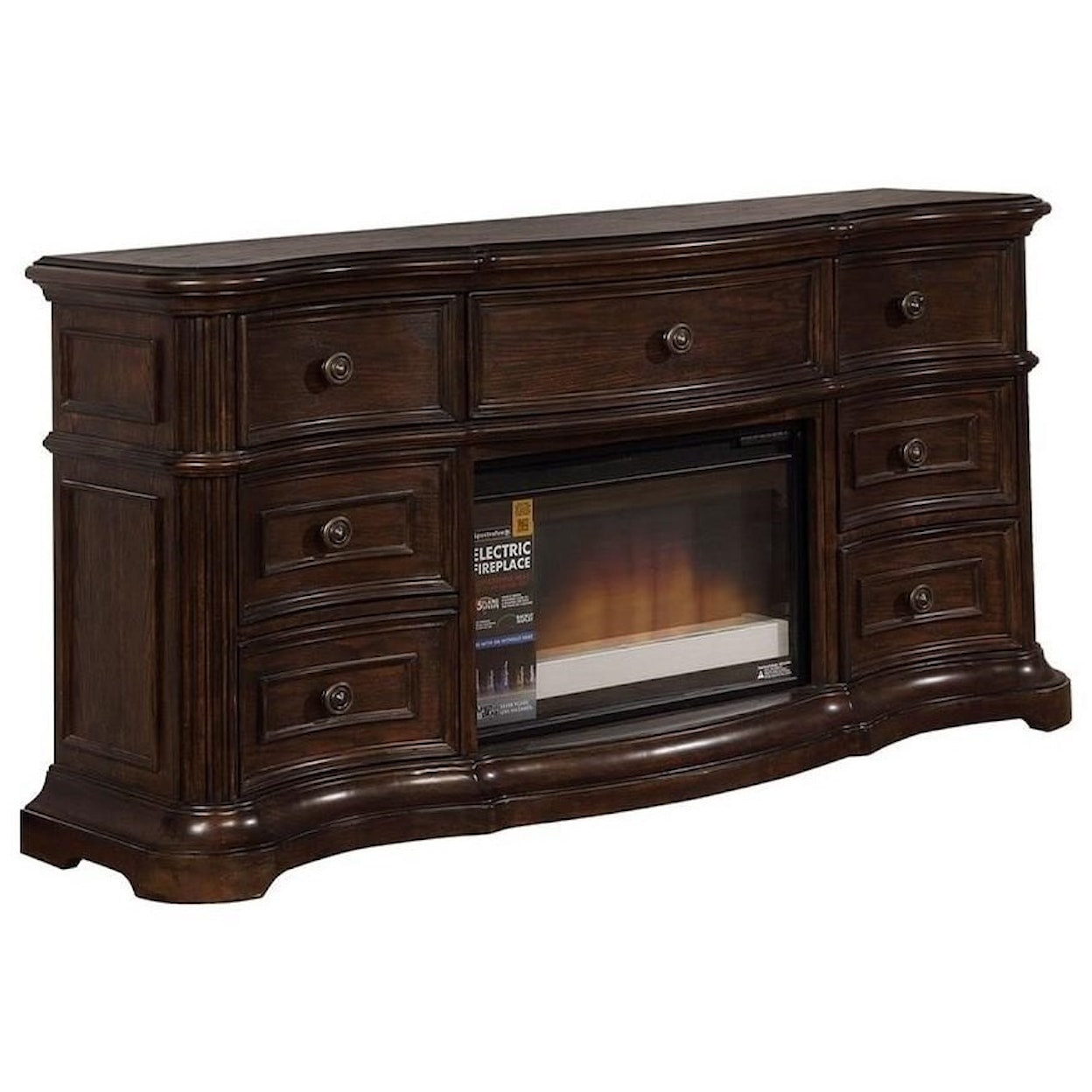 Avalon Furniture B00169 Media and Fireplace Center