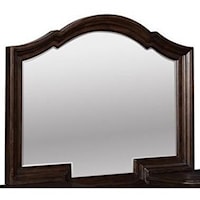 Traditional Vanity Mirror with Scalloped Shaping