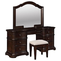 Vanity Bench with Upholstered Seat