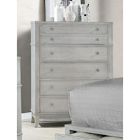 Transitional Chest of Drawers with Felt and Cedar-Lined Drawers