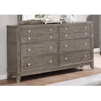Transitional Dresser with Felt and Cedar-Lined Drawers