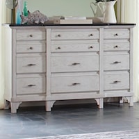 Transitional Dresser with Felt Lined Top Drawers