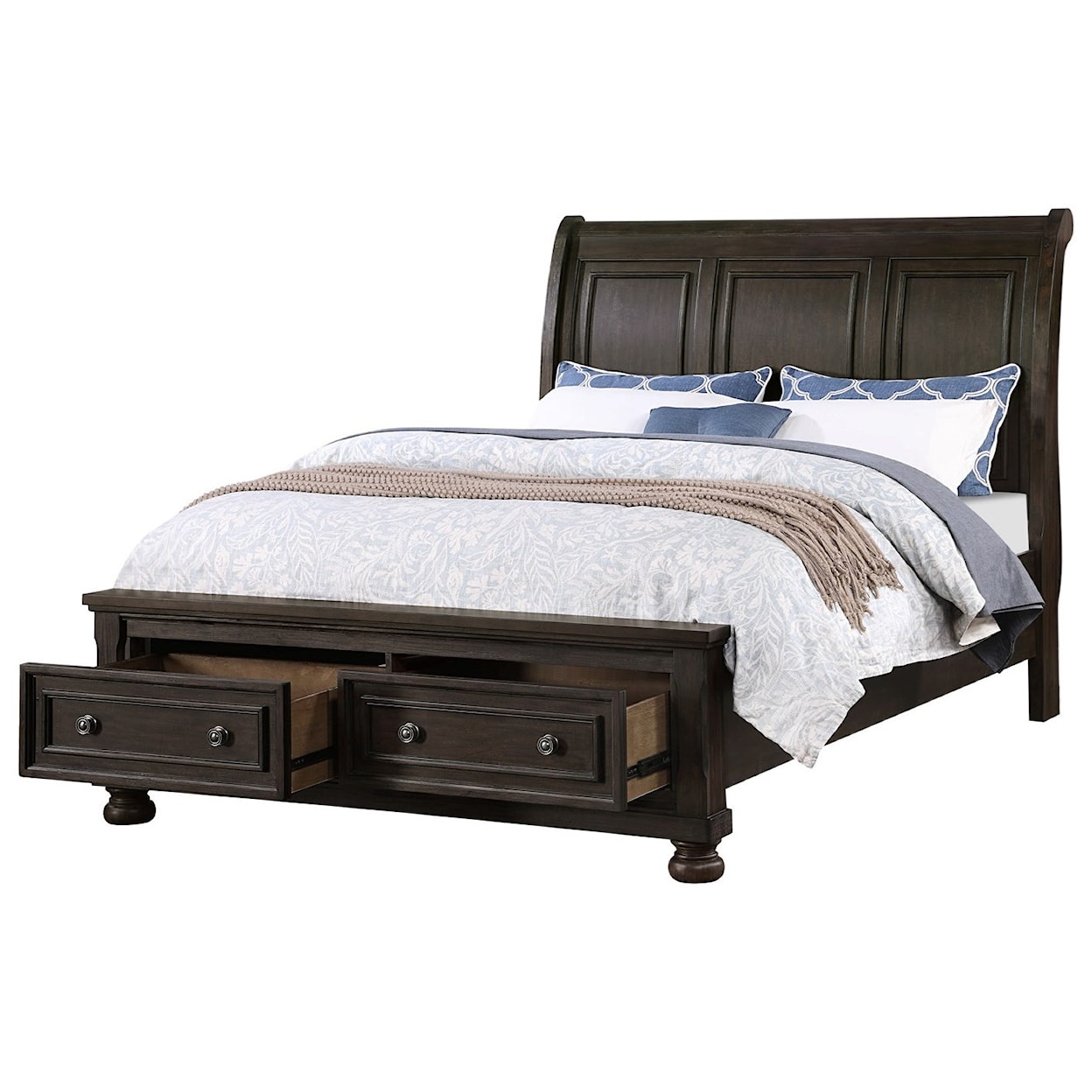 Avalon Furniture B02255 Queen Sleigh Storage Bed