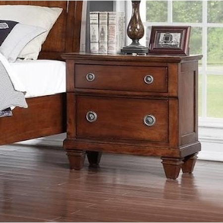 Nightstand w/ Hidden Drawer/USB Chargers