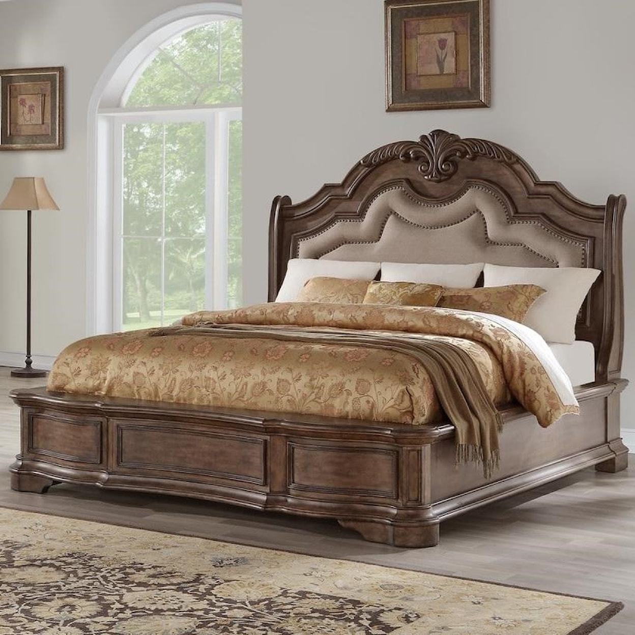 Avalon Tulsa King Upholstered Bed