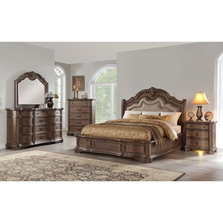 Dresser and Mirror Set