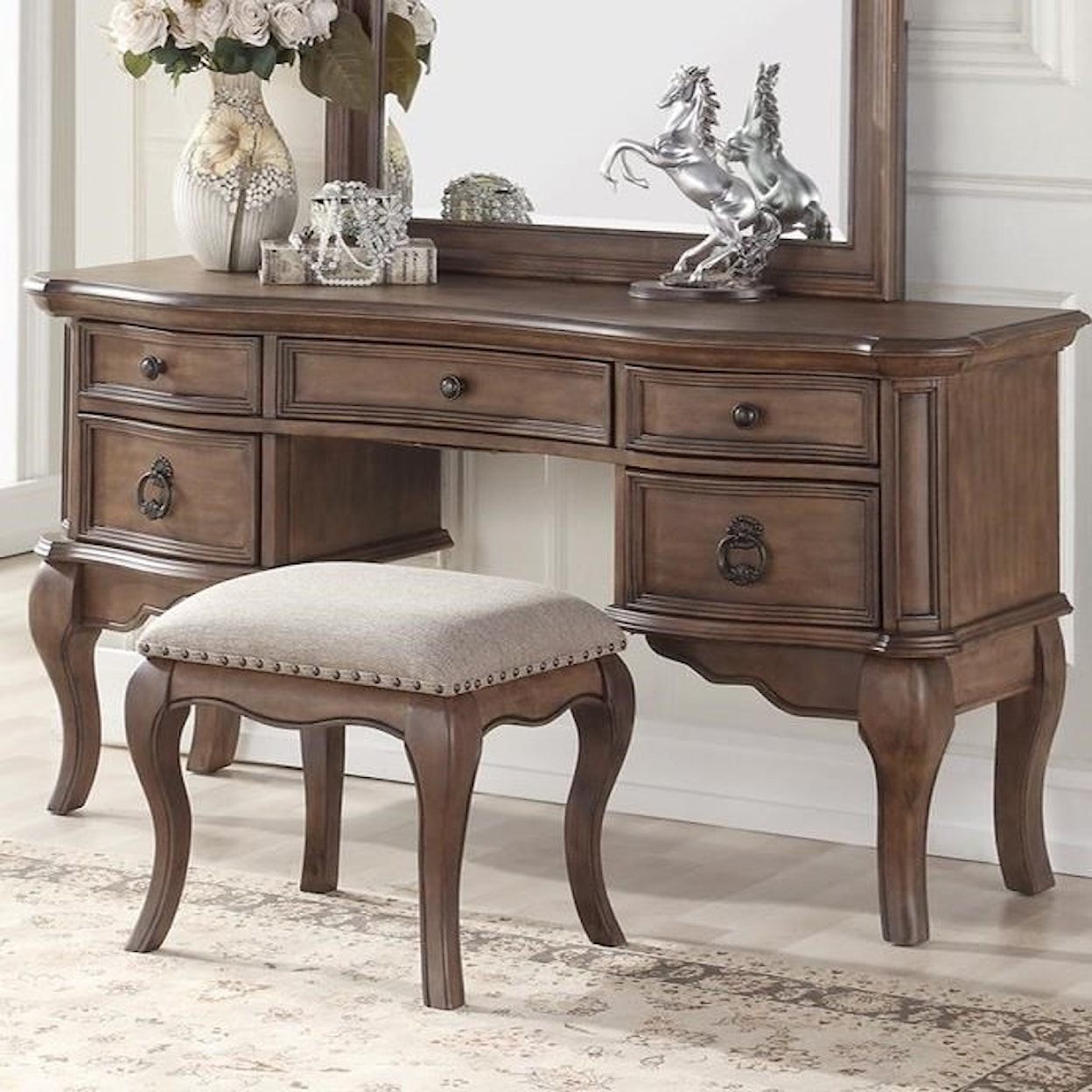 Avalon Furniture Tulsa Vanity Desk