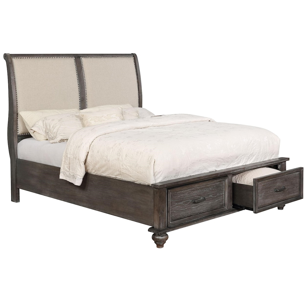 Avalon Furniture B1600 Upholstered Queen Bed