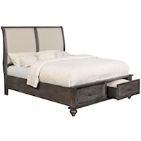 Upholstered King Bed with Storage