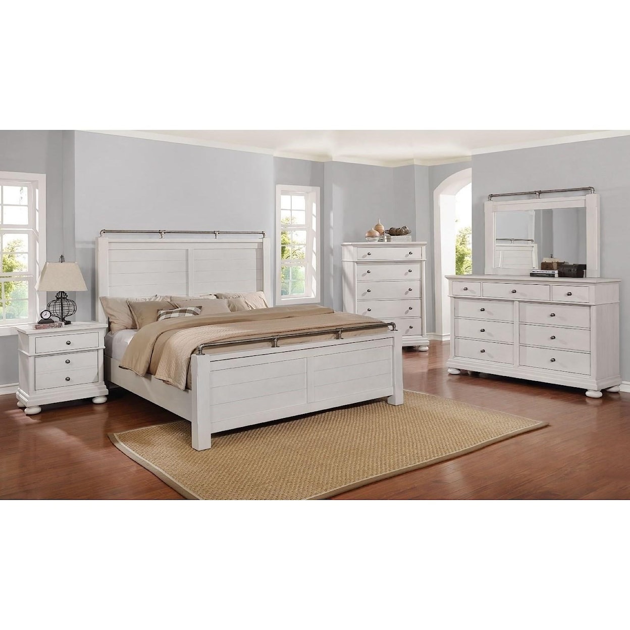 Avalon Furniture Bellville - White Nightstand