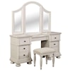 Avalon Furniture Bellville - White Vanity Tri-Mirror