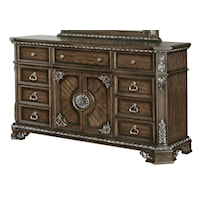 Traditional Dresser with Jewelry Tray 