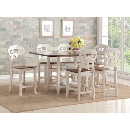 7-Pc Pub Table and Chair Set