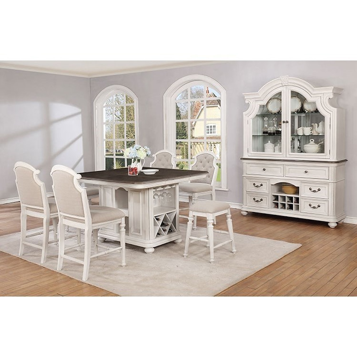 Avalon Furniture Christina Formal Dining Room Group