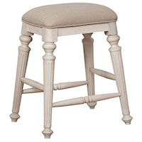 Kitchen Island Stool with Upholstered Seat