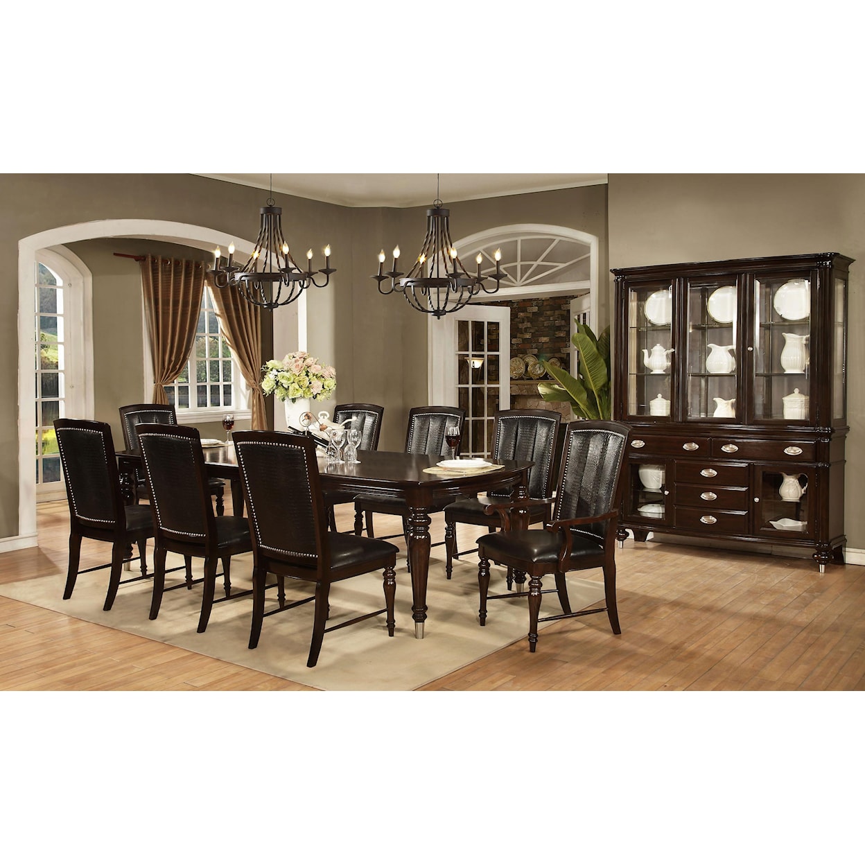 Avalon Furniture Dundee Place Formal Dining Room Group