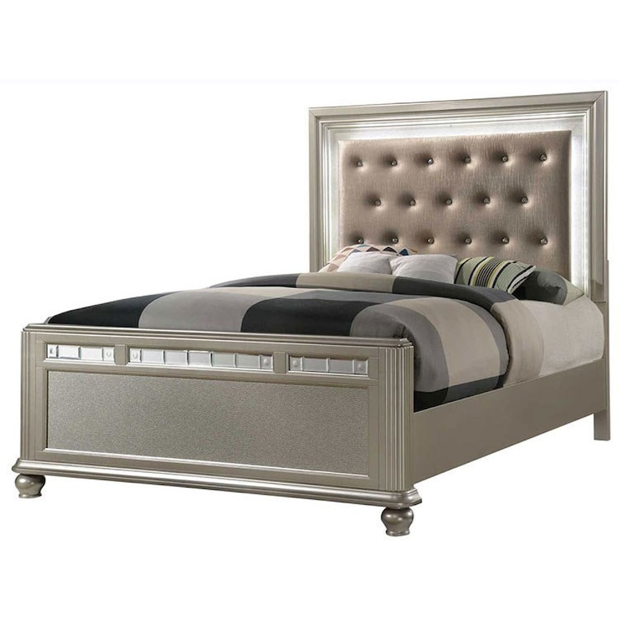 Avalon Kaleidoscope Queen Upholstered Bed