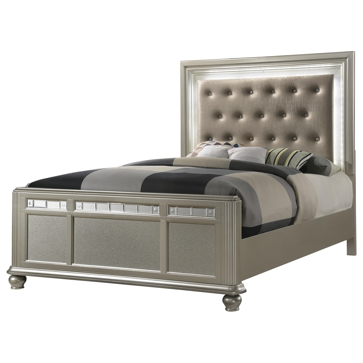 Avalon Kaleidoscope Queen Upholstered Bed