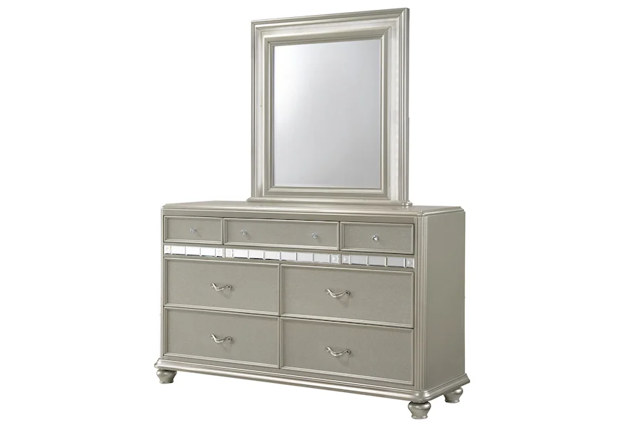 Kaleidoscope Dresser and Mirror Set by Avalon at Royal Furniture