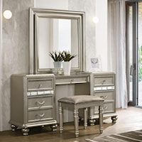 Glam 7-Drawer Vanity Set with LED Remote