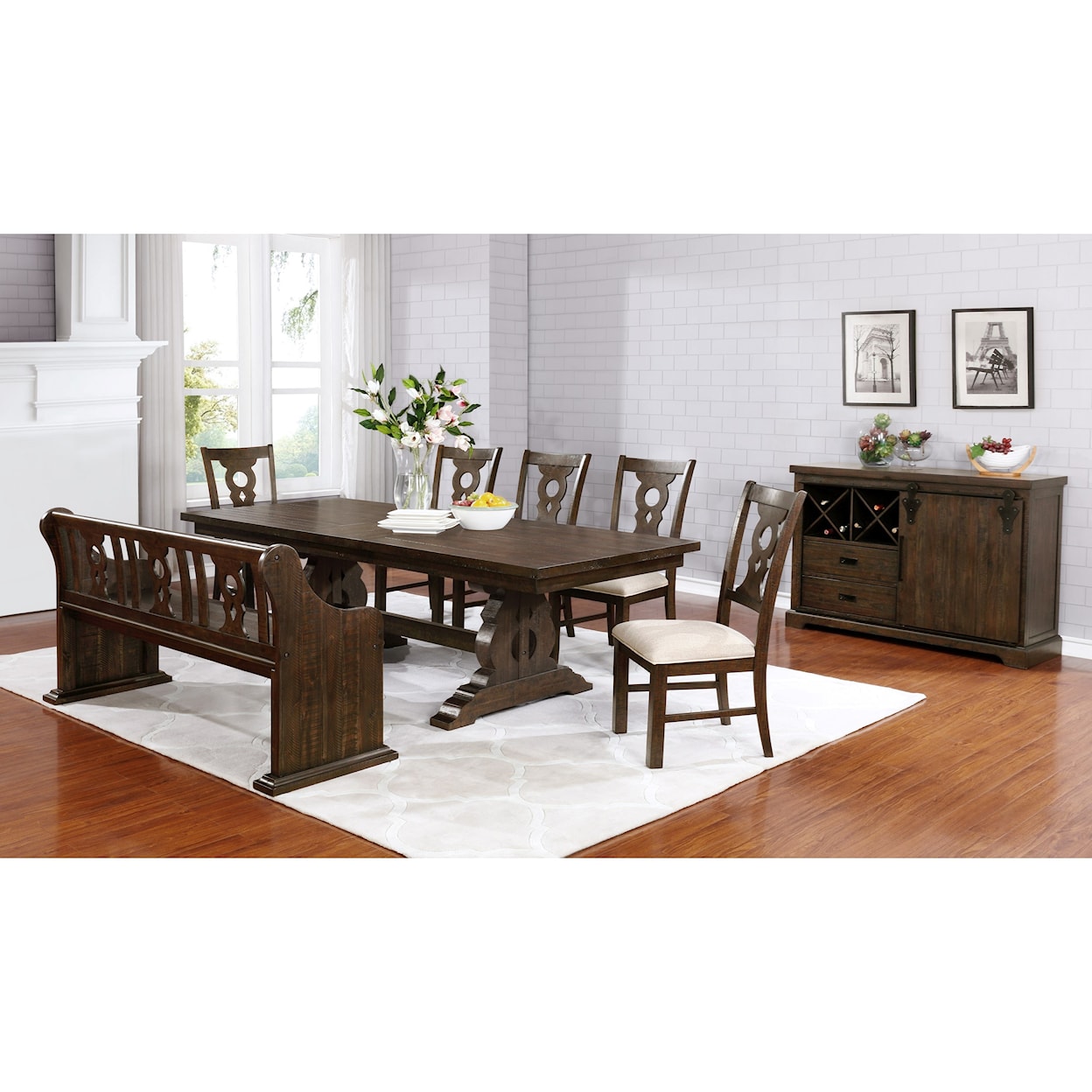 Avalon Furniture Lancaster Formal Dining Room Group
