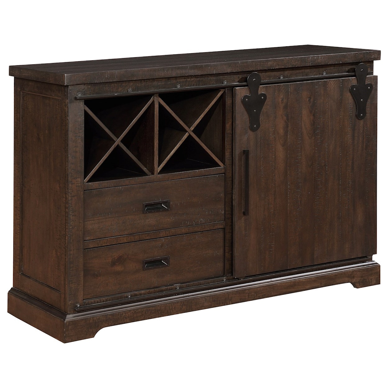 Avalon Furniture Lancaster Sideboard with Barn Door