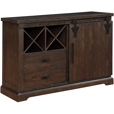 Sideboard with Barn Door