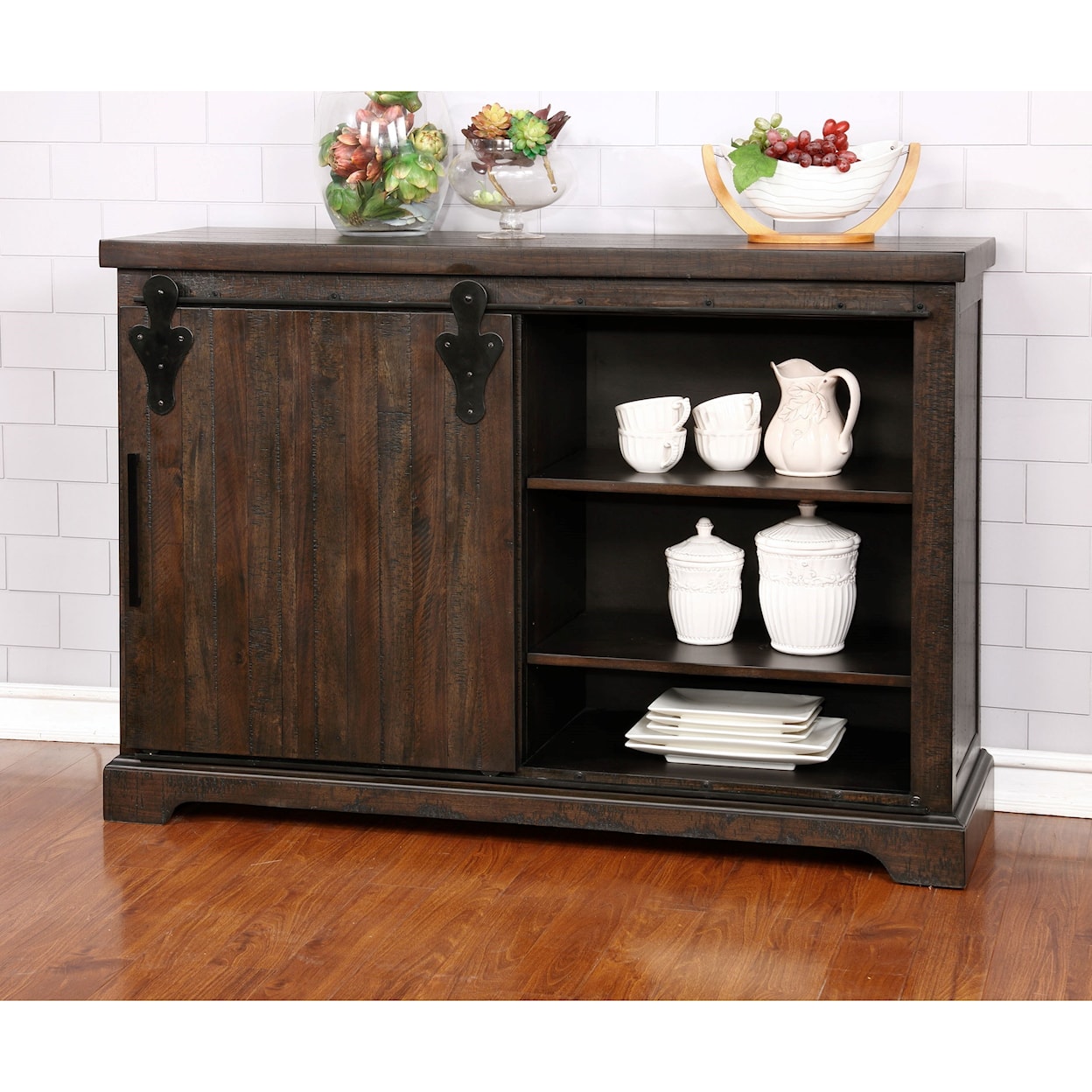 Avalon Furniture Lancaster Sideboard with Barn Door