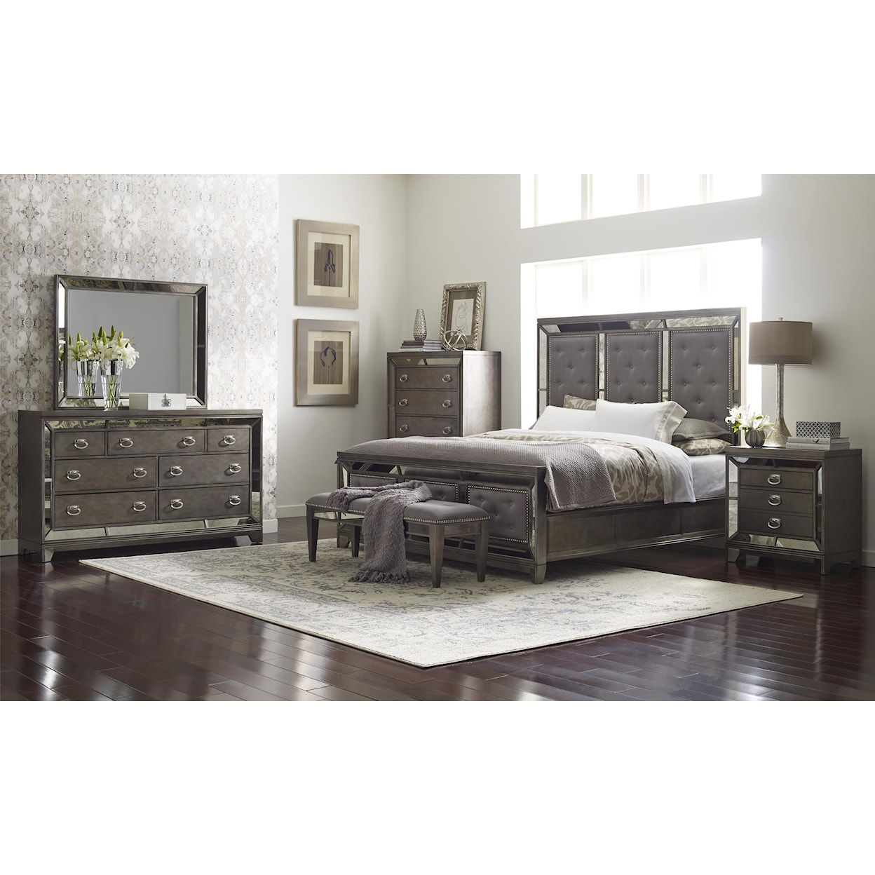 Avalon Furniture Lenox Queen Upholstered Bed