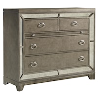4 Drawer Media Chest with Pullout Work Surface